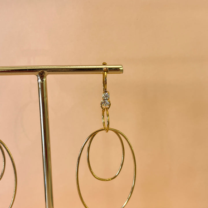 Preciosa crystals gold plated hooks