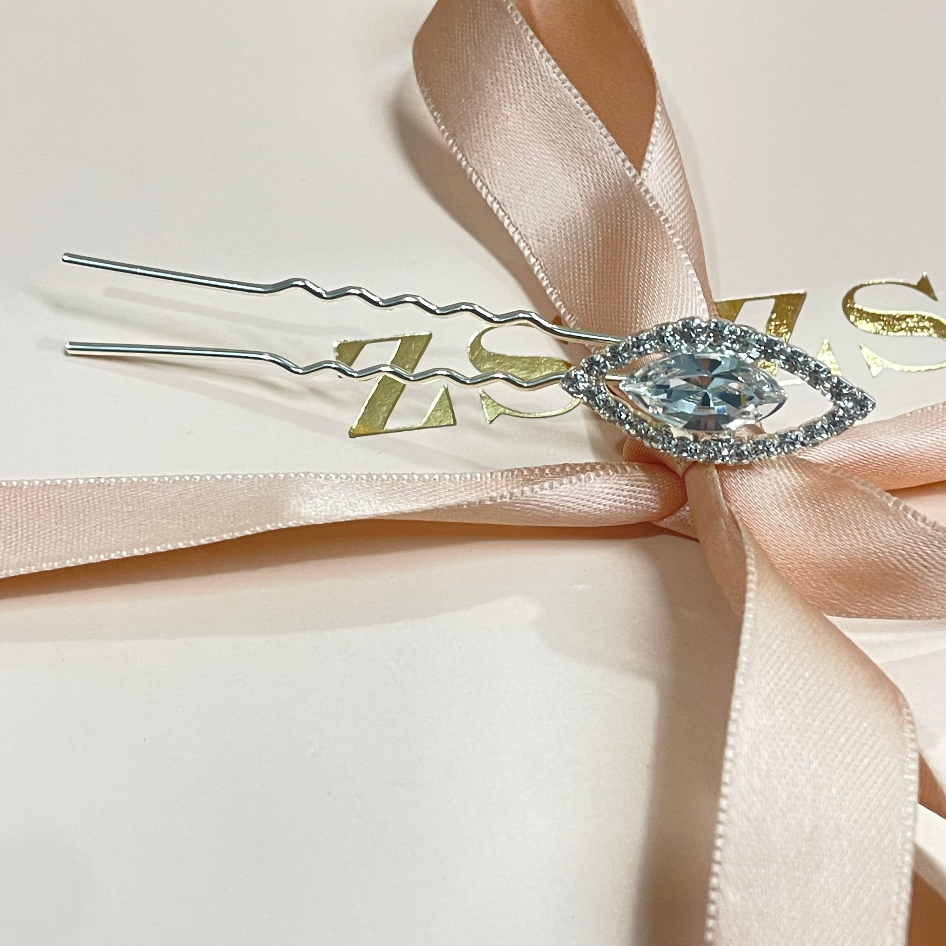 Marquise Swarovski pin