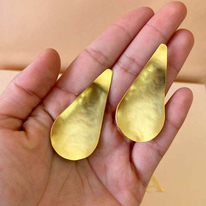 Gold handmade earrings
