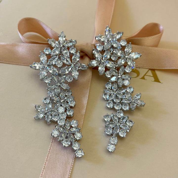Marquise zirconia earrings