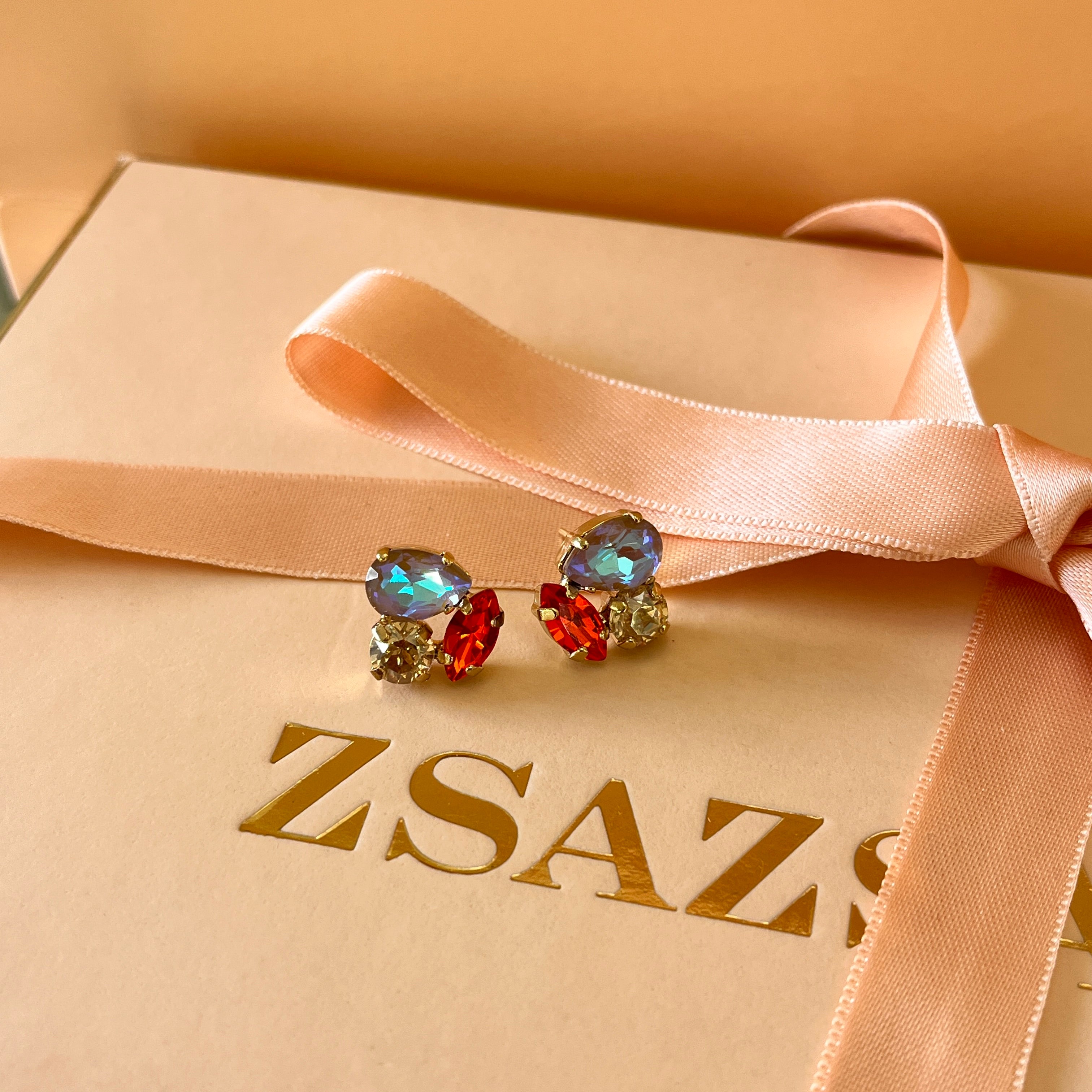 Multicolour Swarovski crystals set