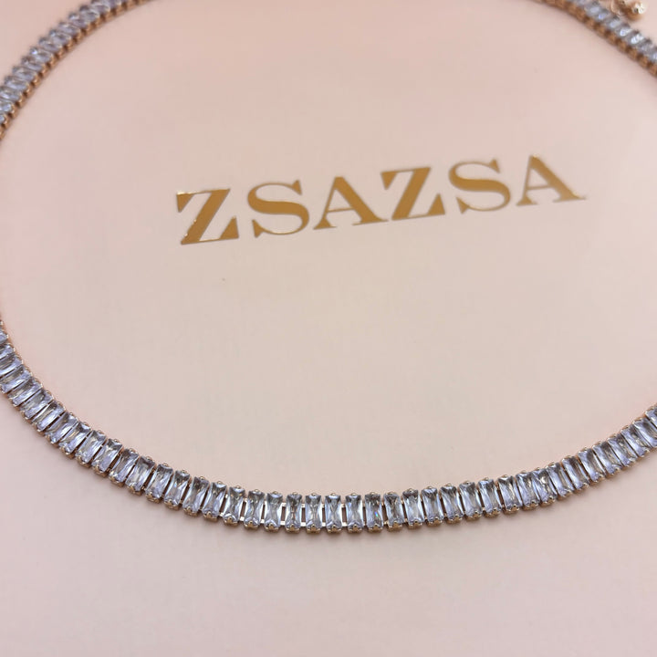 Baguette necklace