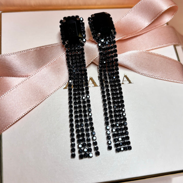 Elegant black earrings