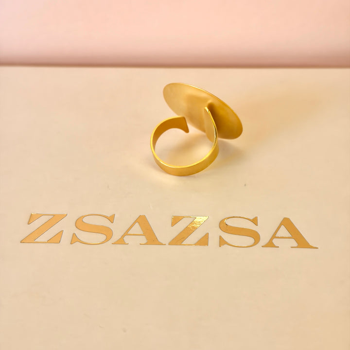 Handmade Full Circles Gold Set | Gold Plated | ZsaZsa