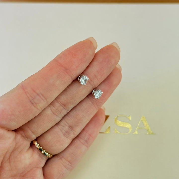 Dainty zircone sterling silver set