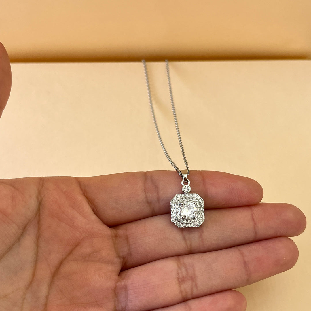 Silver zircone set