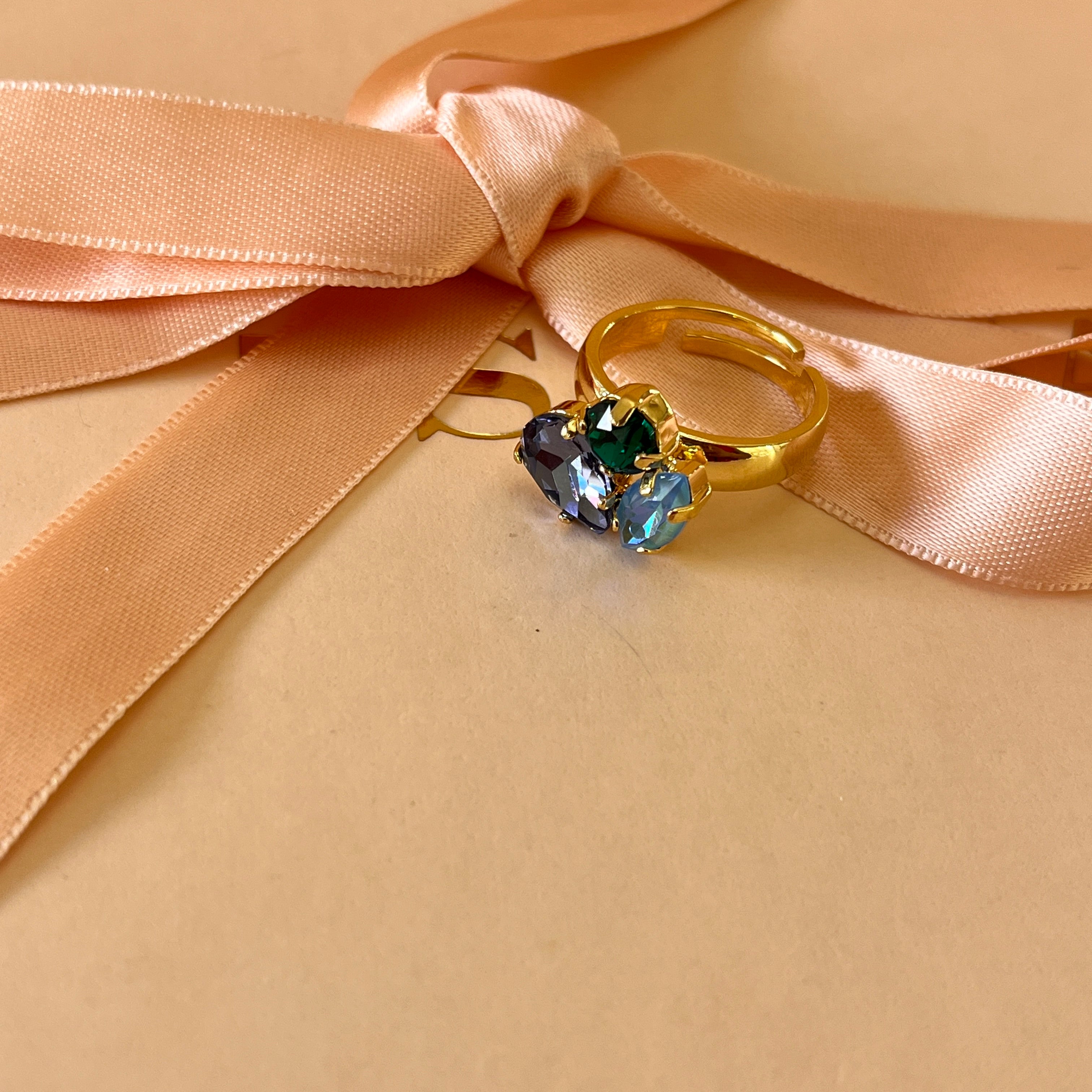 Multicolour Swarovski crystals set