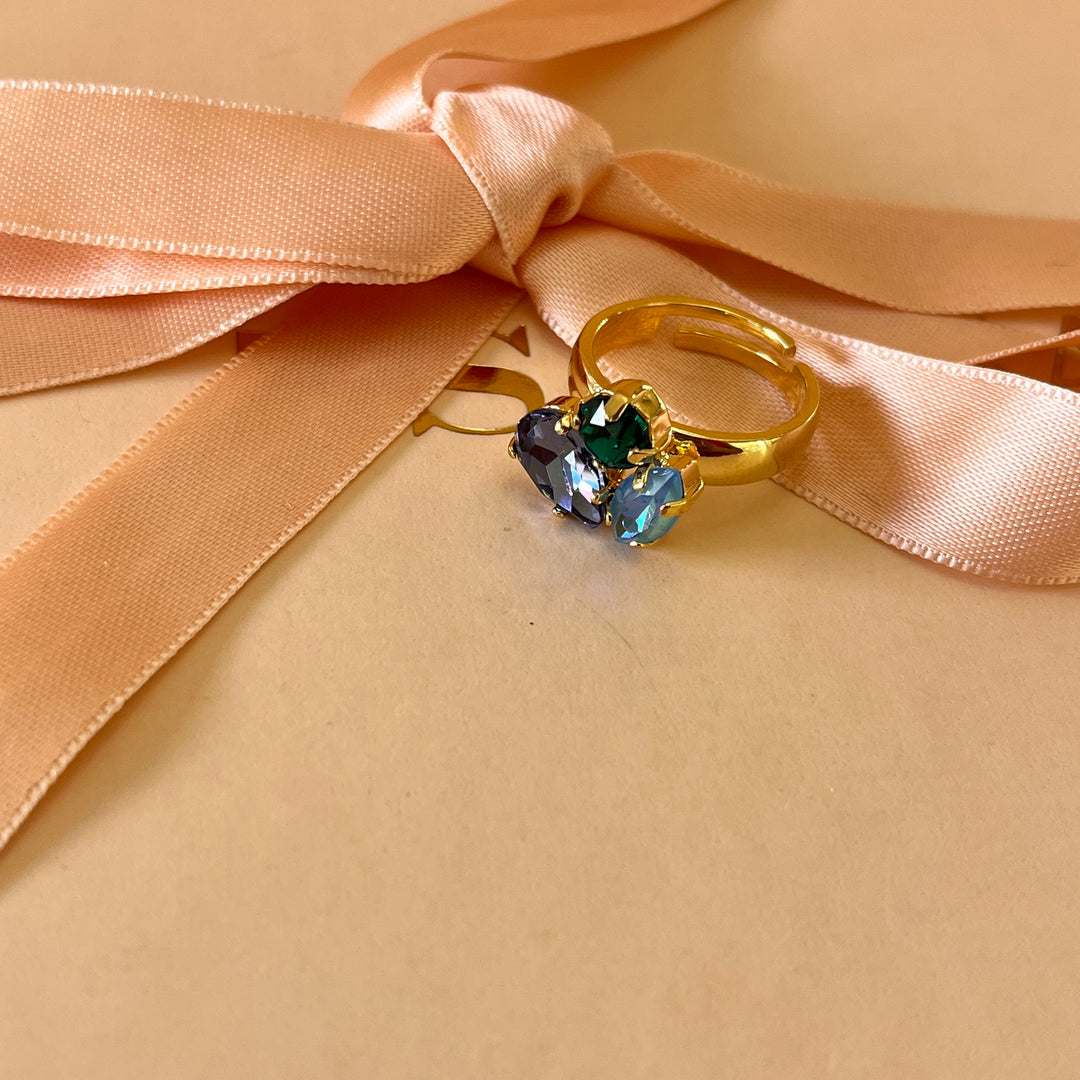 Multicolour Swarovski crystals set