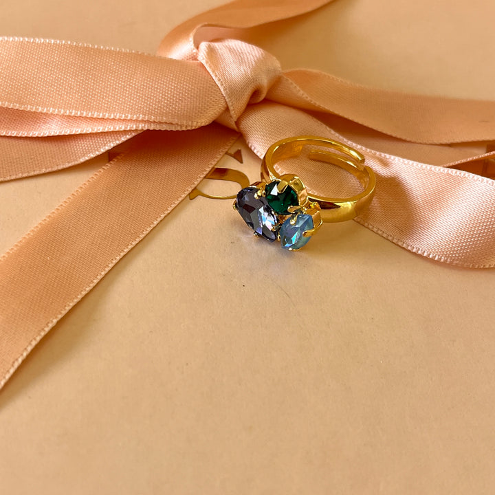 Multicolour Swarovski crystals set
