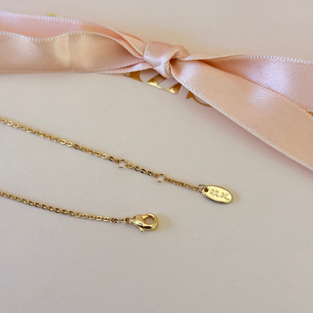 Zircone infinity gold plated bracelet