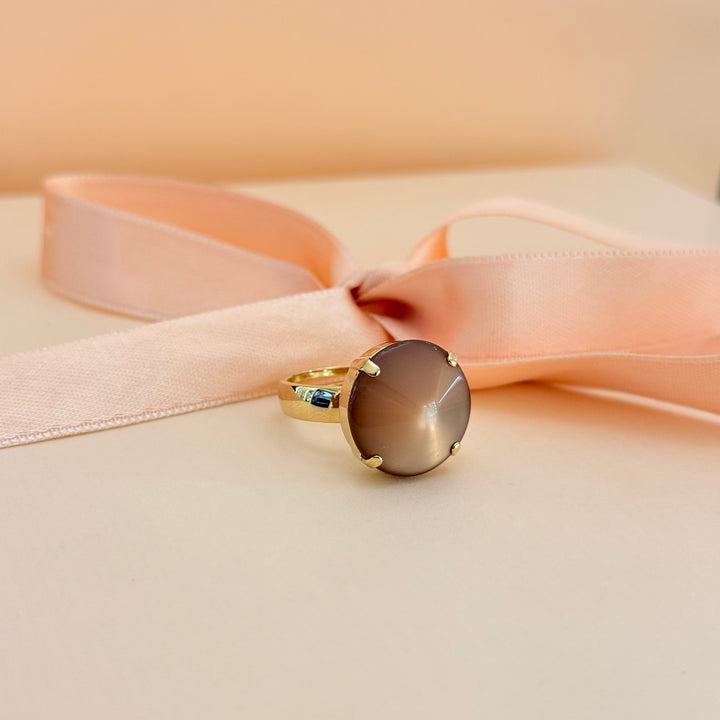 Bronze resin gold plated earrings