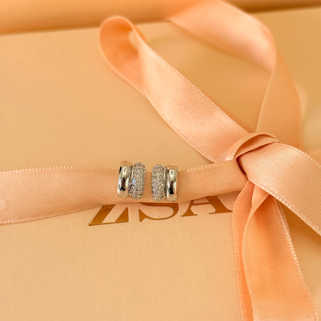 Dainty zircone silver studs