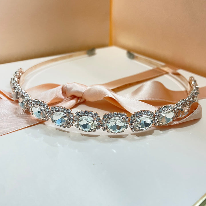 Oval stone headband