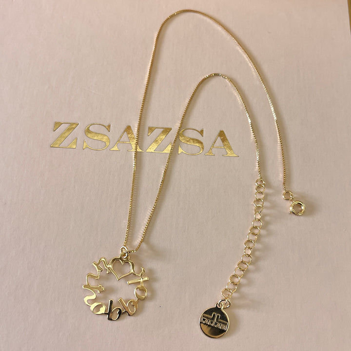 Inħobbok gold plated necklace