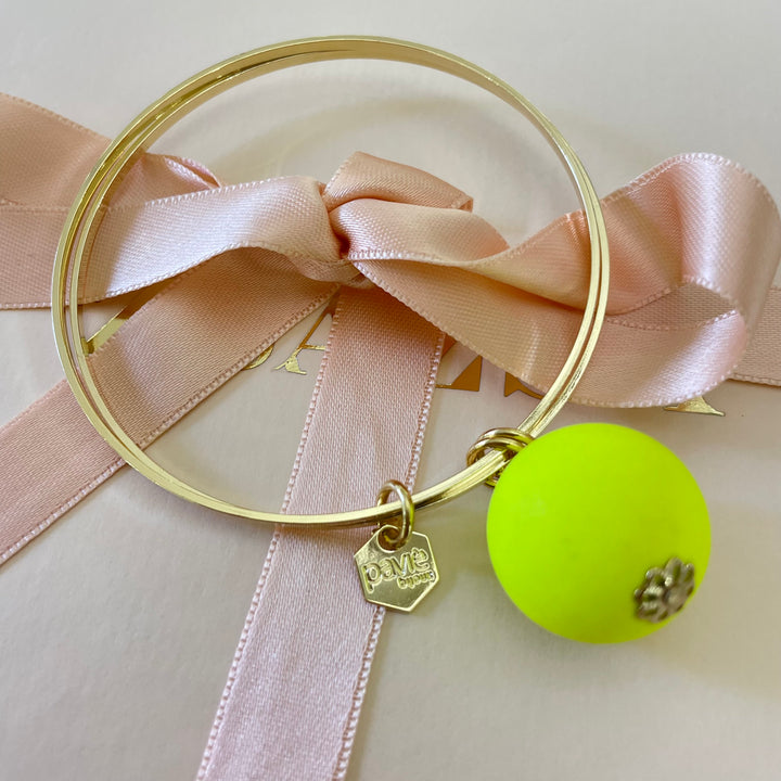 Neon ball summer bangle
