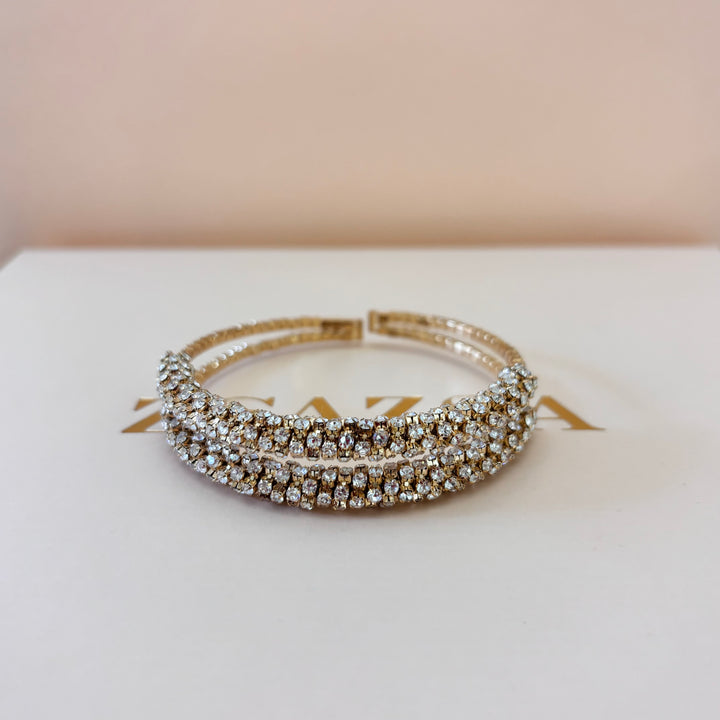 Elegant rhinestone bangle