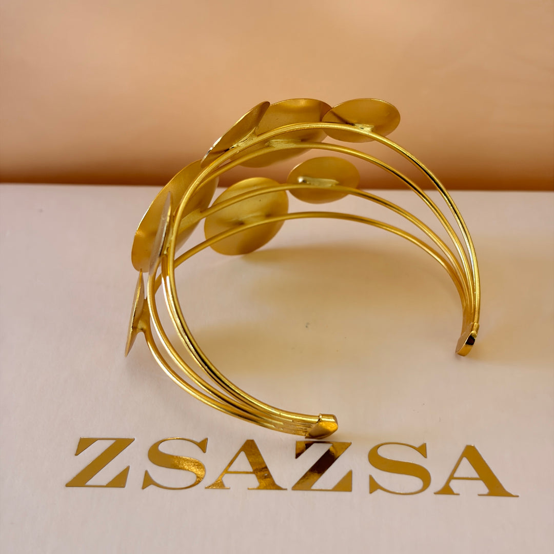 Handmade Full Circles Gold Set | Gold Plated | ZsaZsa