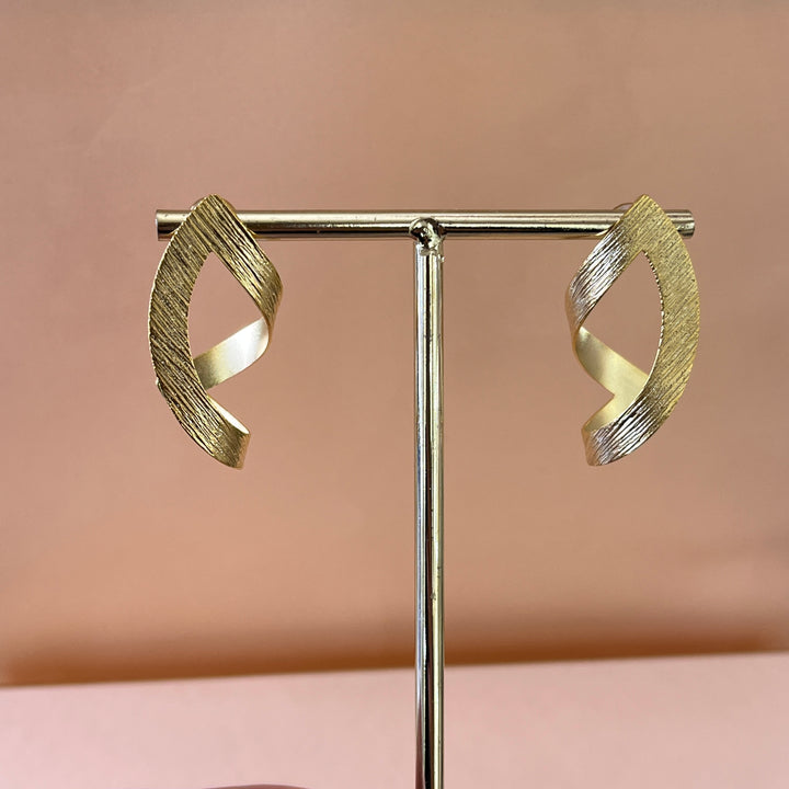 Gold handmade earrings