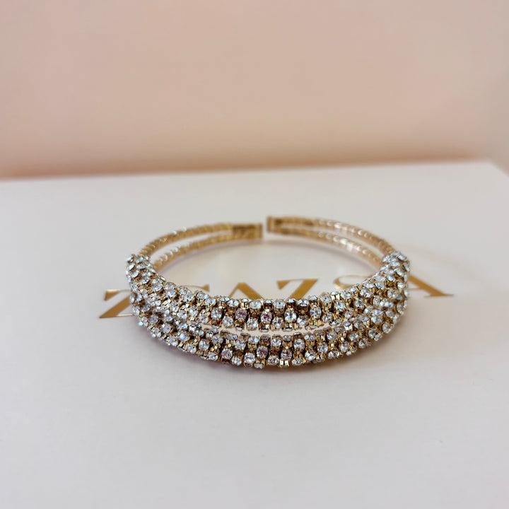 Elegant rhinestone bangle