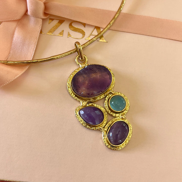 Amethyst handmade set