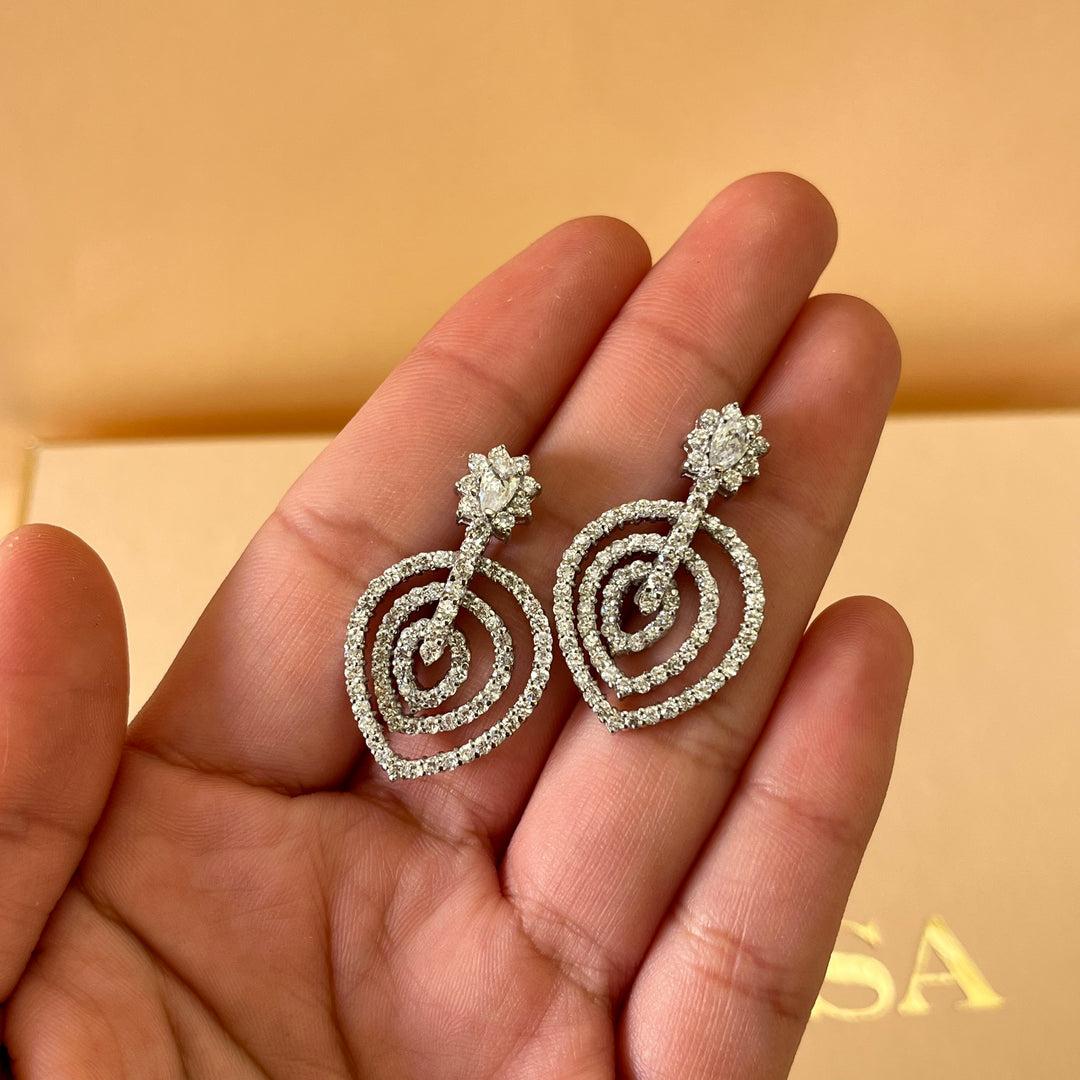 Silver zircone set