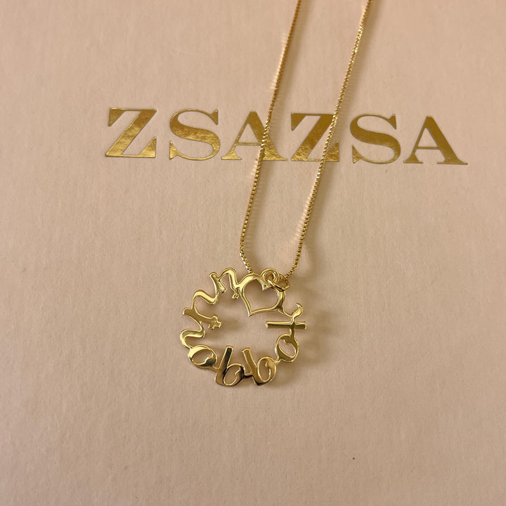 Inħobbok gold plated necklace