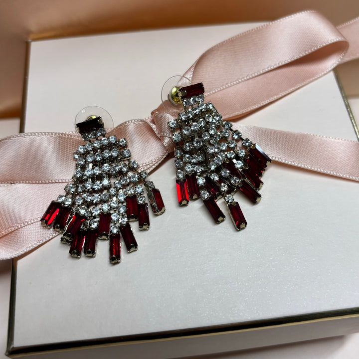 Red earrings