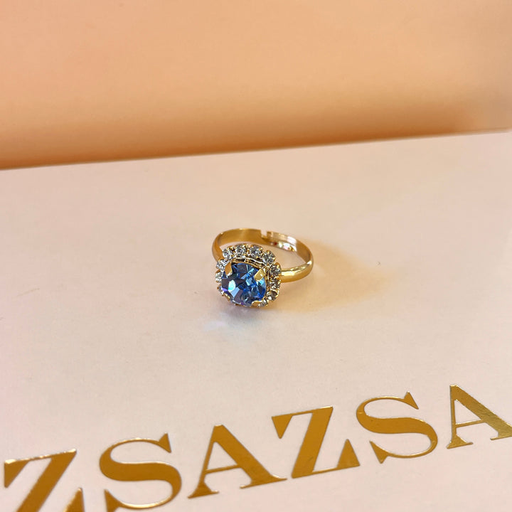 Light blue Swarovski crystals set