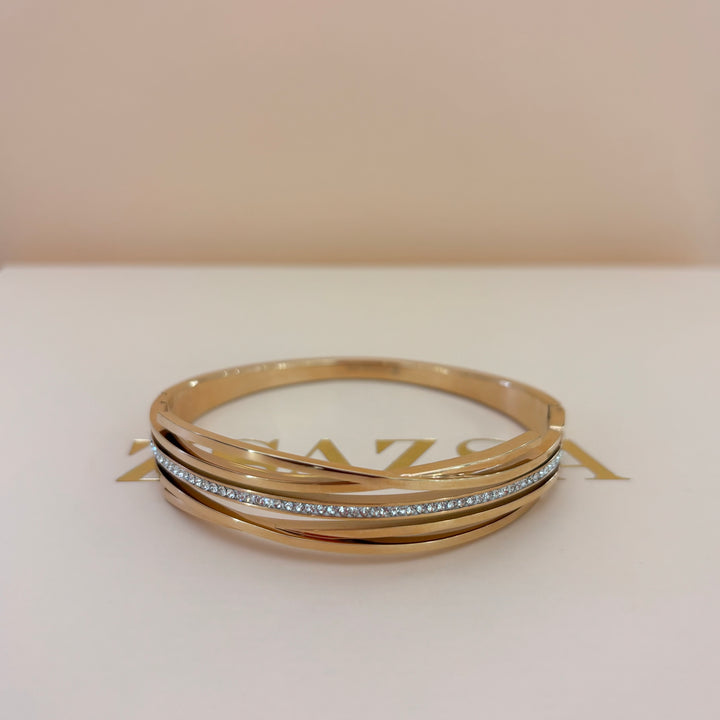 Rhinestone bangle