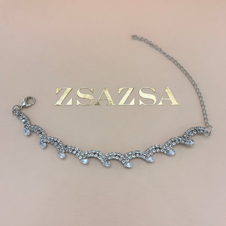 Zircone silver set