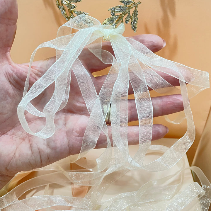 Gold Leafy vine headpiece