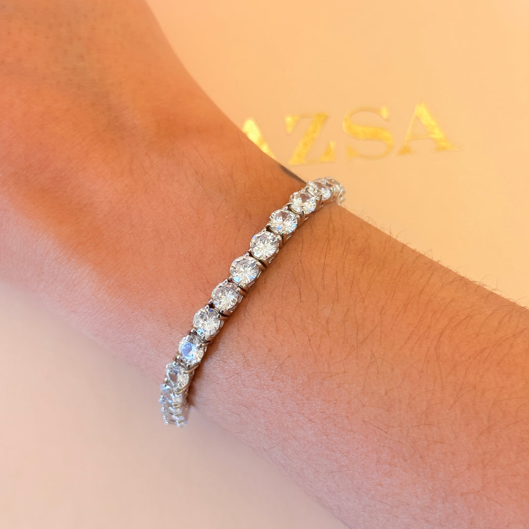 Tennis zircone sterling silver bracelet