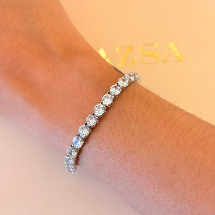 Tennis zircone sterling silver bracelet