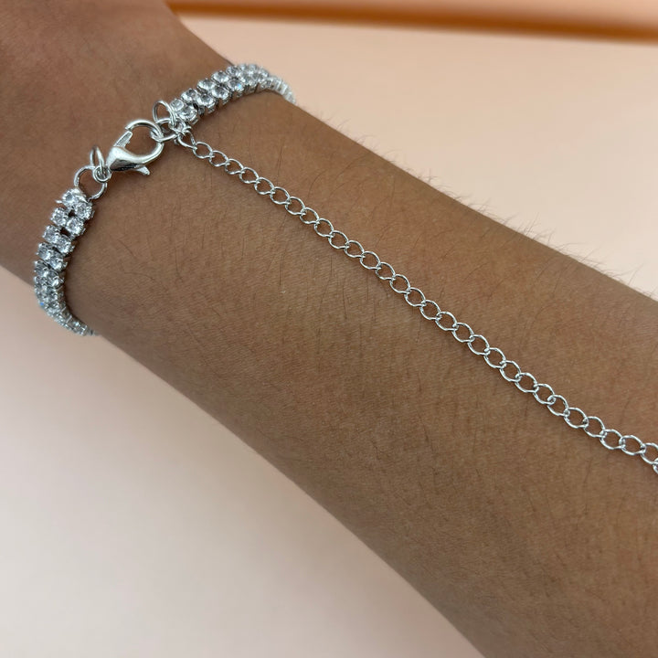 Zircone silver set