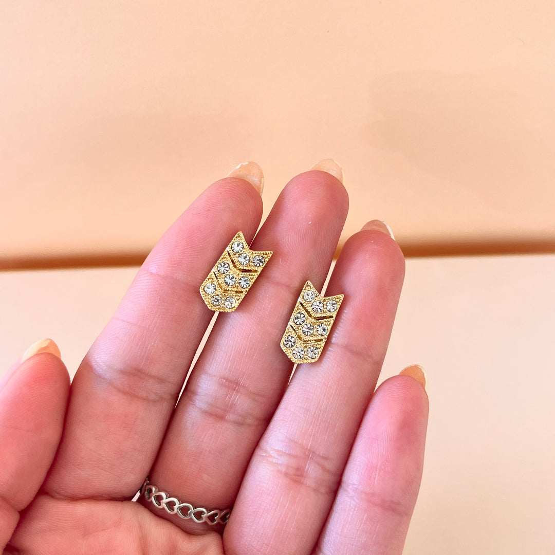Swarovski crystals gold plated set