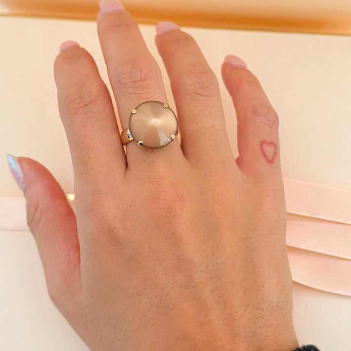 Bronze resin gold plated earrings