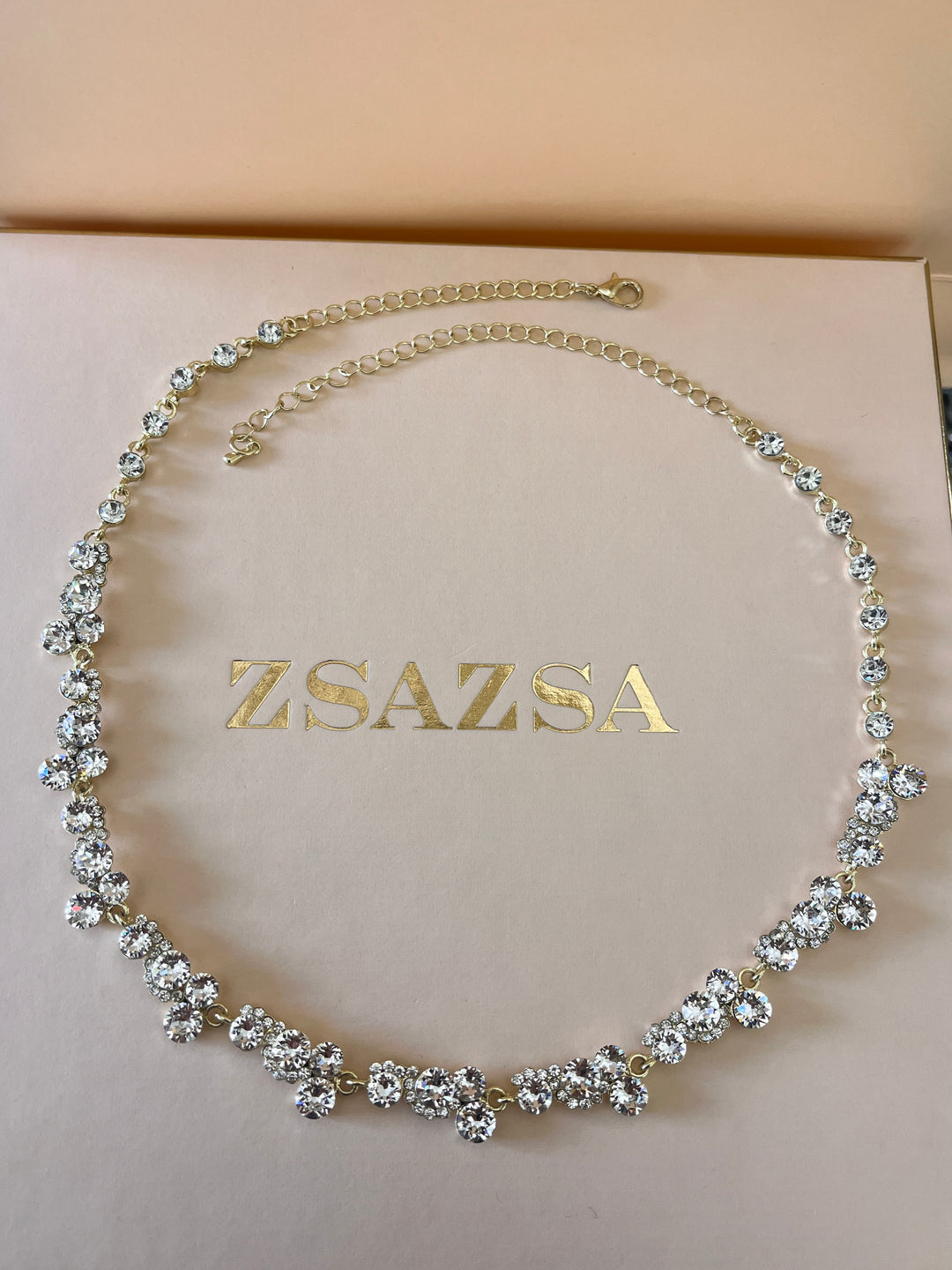 Swarovski crystals mix of shapes gold plated set