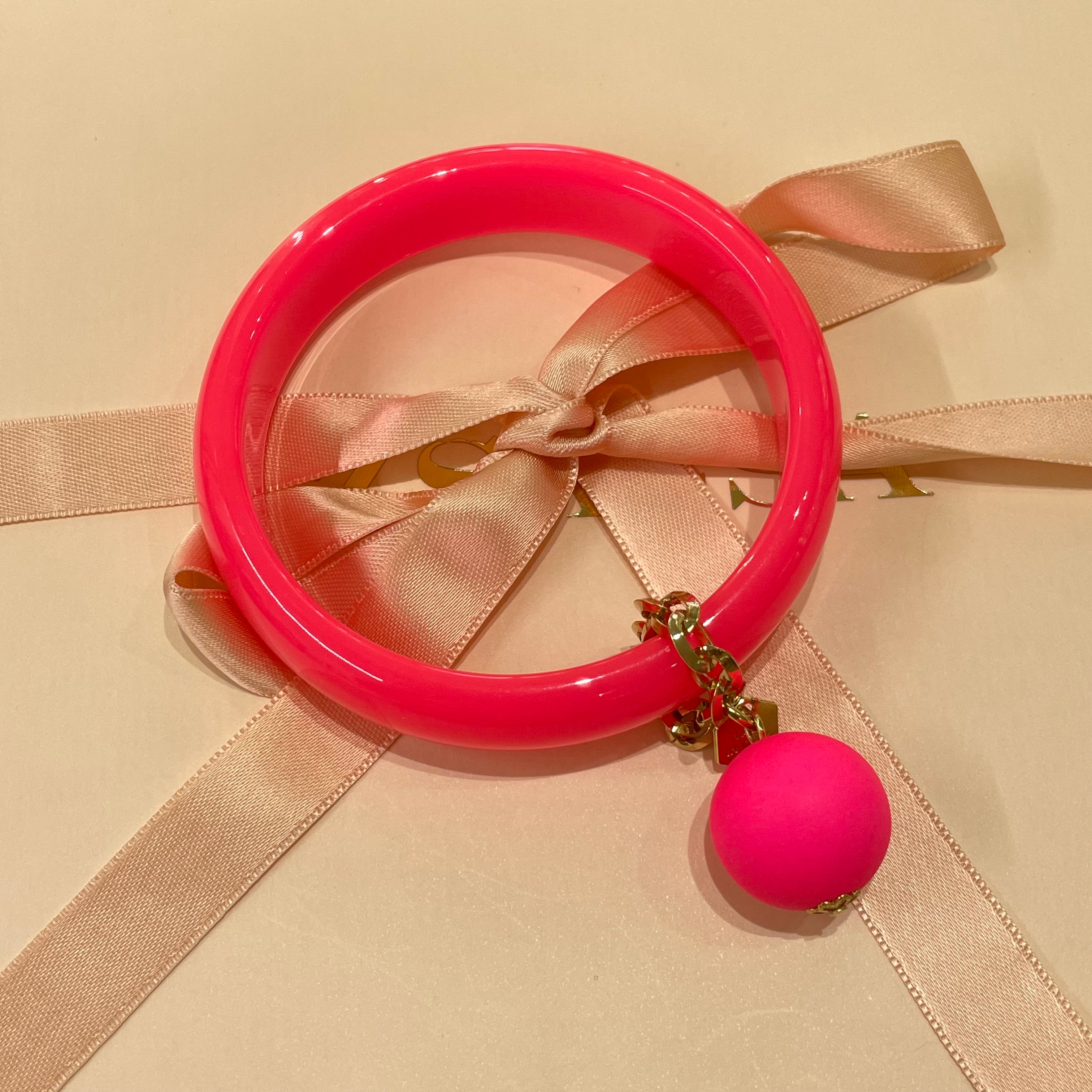 Neon ball summer bangle