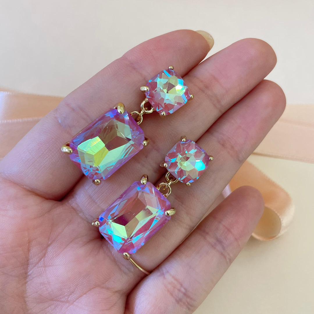 Pink earrings
