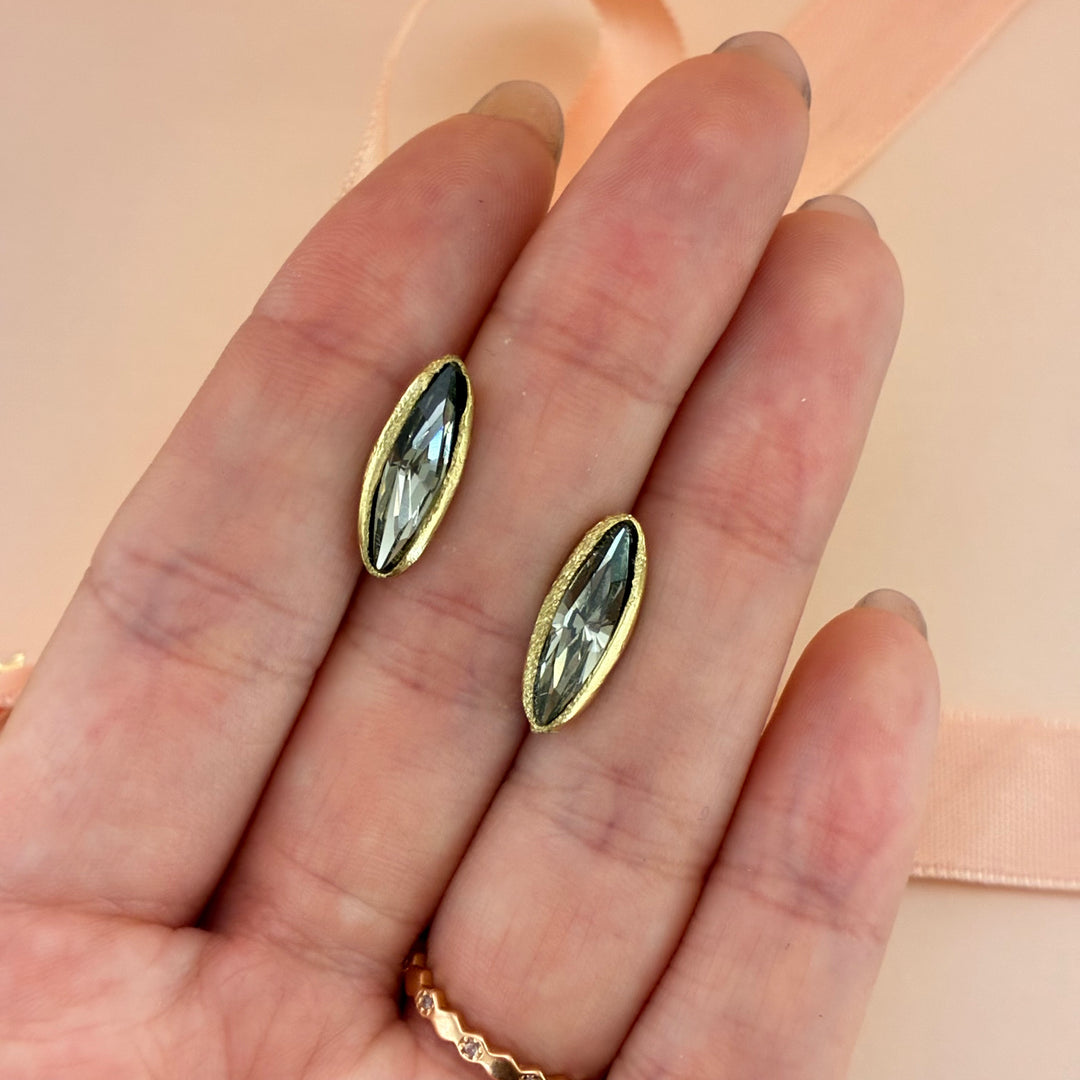 Handmade grey studs