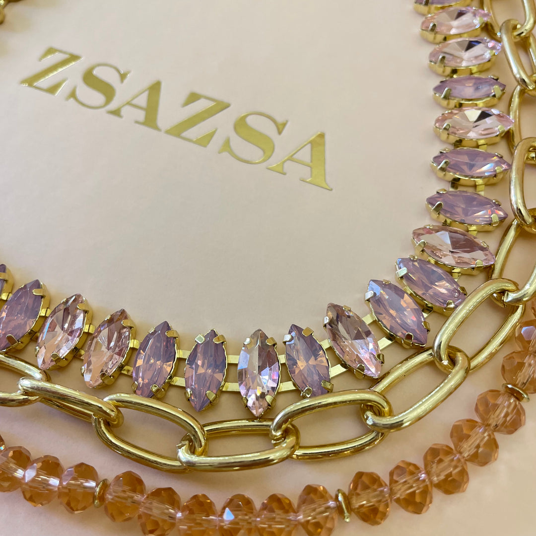 Chunky 3 rows necklace