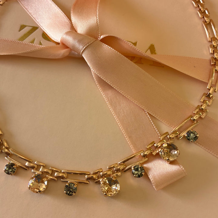 Handmade rose gold necklace