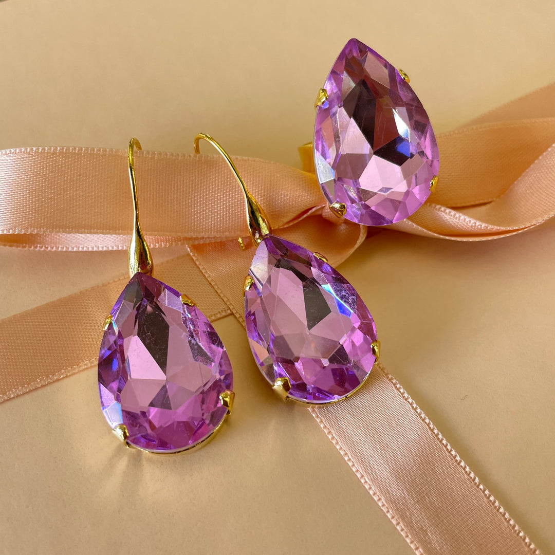 Teardrop lilac set