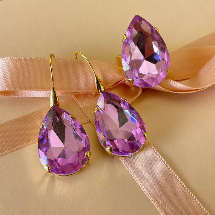 Teardrop lilac set