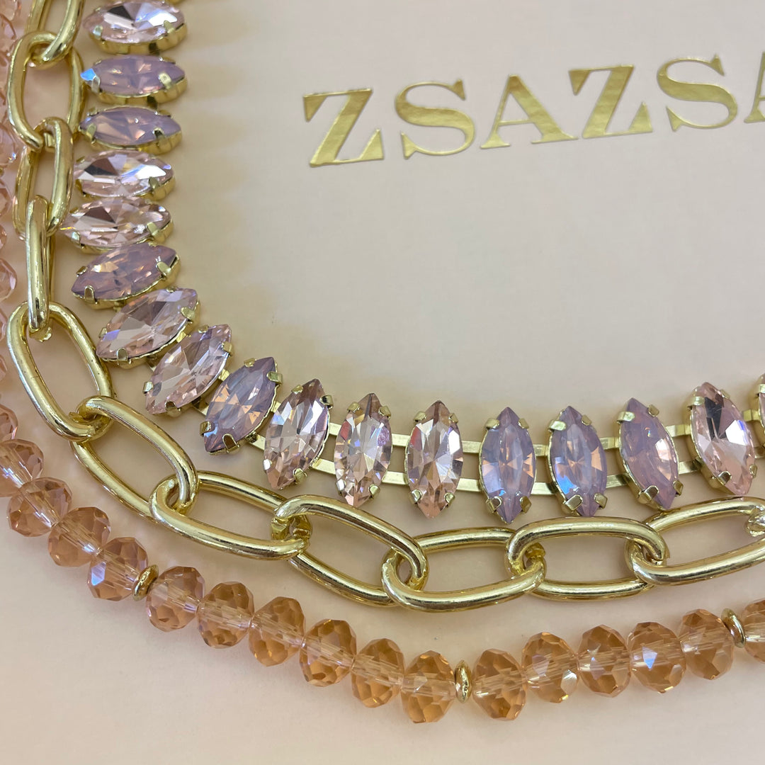 Chunky 3 rows necklace