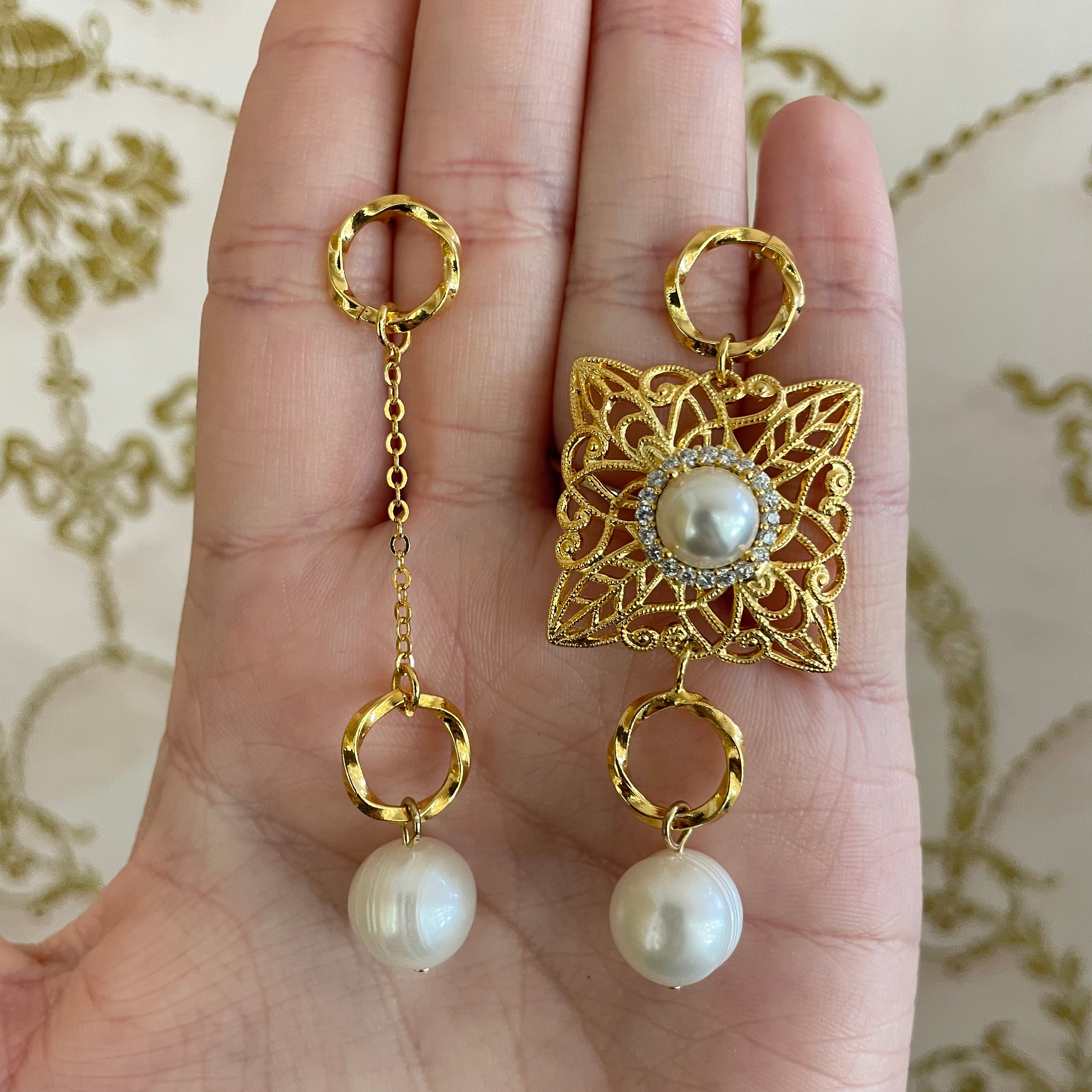 Elegant handmade pearls set