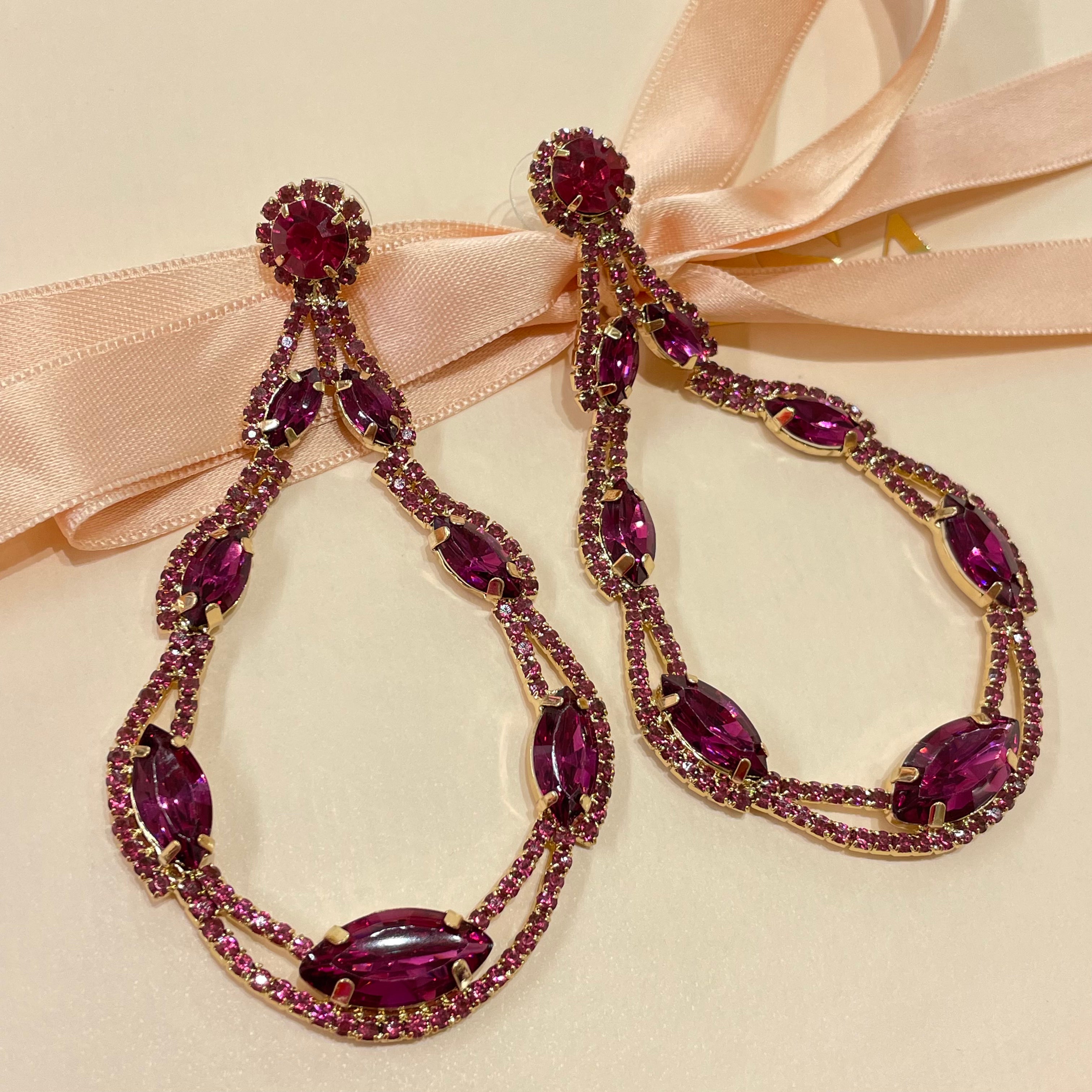 Fuchsia earrings