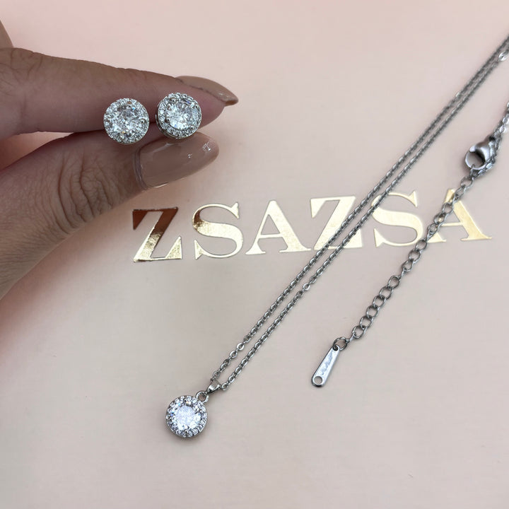 Round zircone set