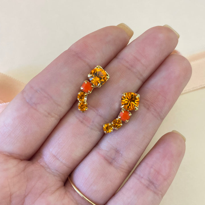 Orange earrings