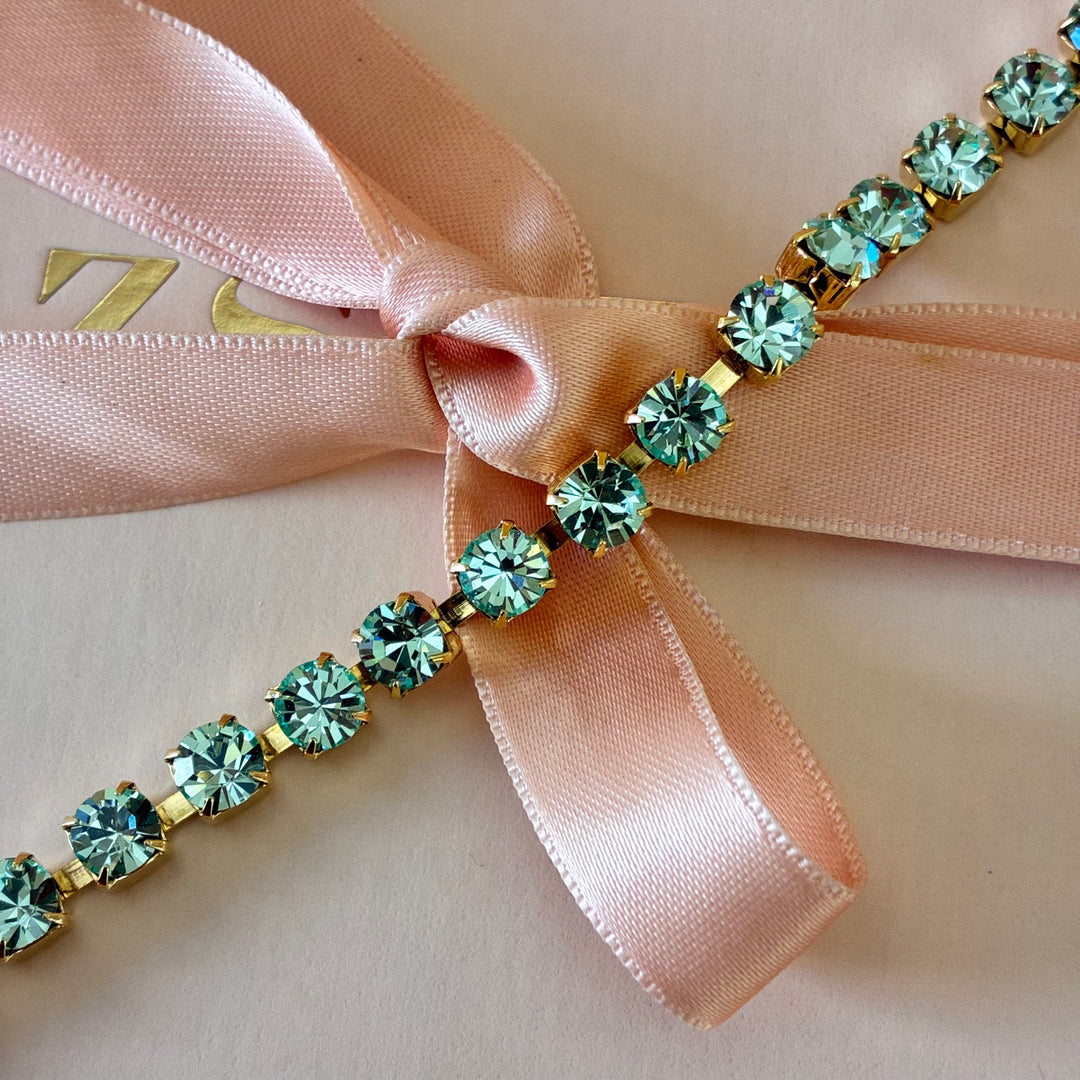 Mint Swarovski crystals bracelet